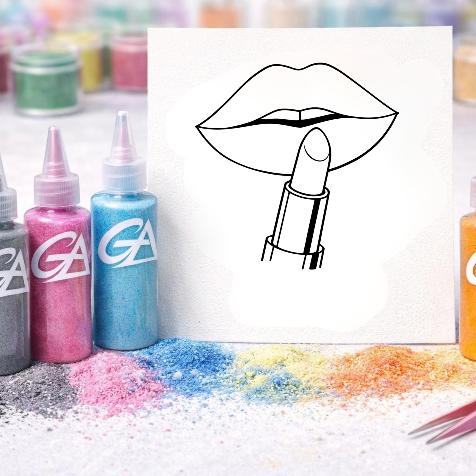 41 Greeny Art – Feuille Lips Stick (à l’unité)